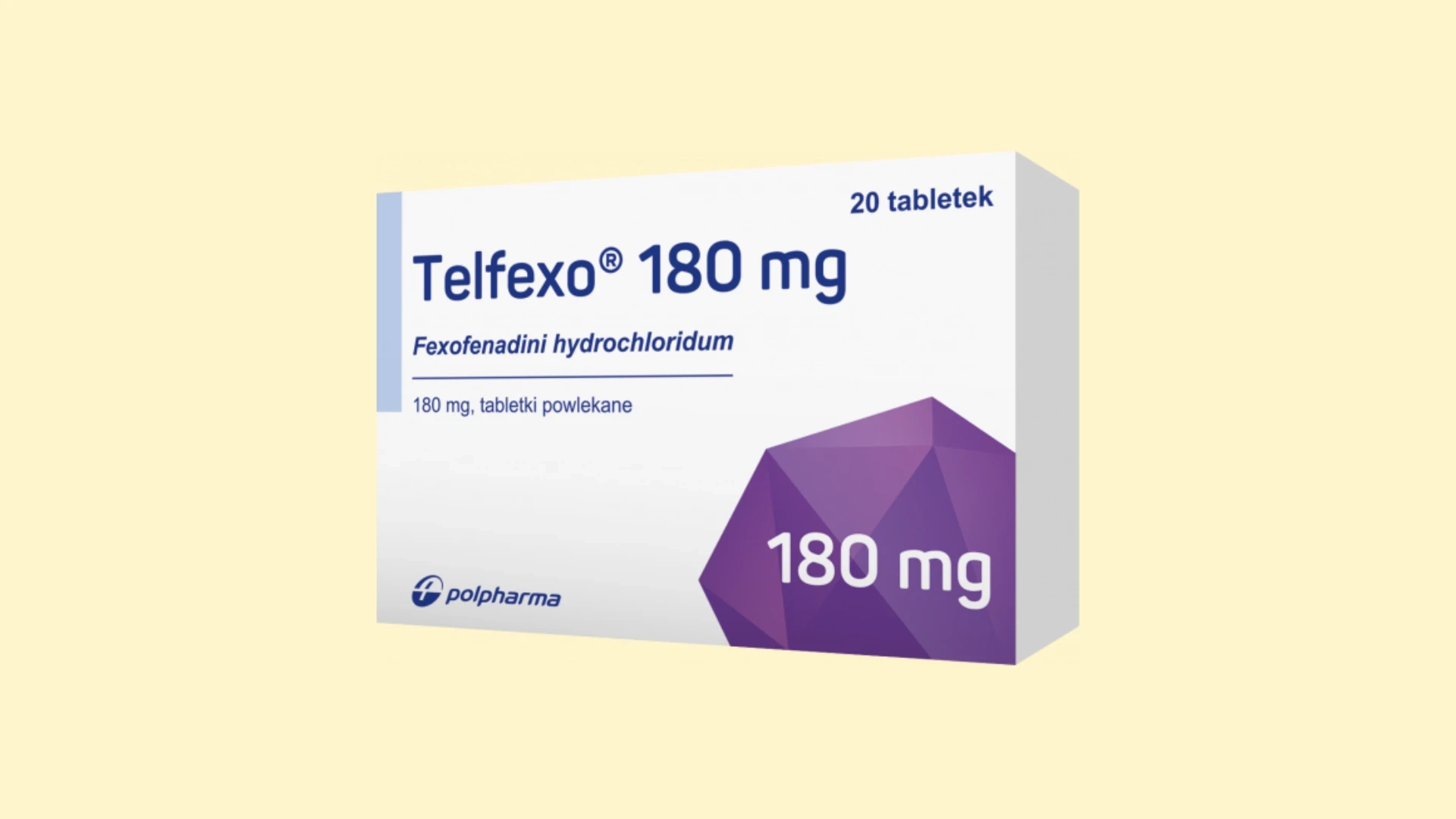 Opakowanie leku Telfexo 180 mg | konsultacja z e-receptą w Erecept.pl